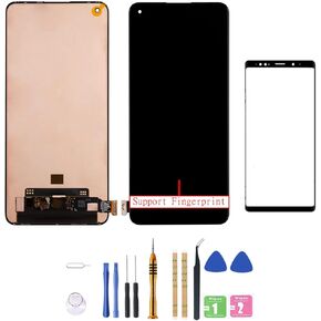 AMOLED Compatible for OnePlus 9 5G LE2113 LE2111 LE2110 LE2117 LE2115 Replacement LCD Display Screen Touch Digitizer Assembly (Black)