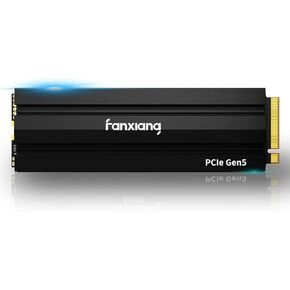 1TB Gen5 NVMe M.2 SSD with Heatsink - Up to 11500 MB/s PCIe 5.0 SSD TLC Internal Gaming SSD Solid State Drive for DirectStorage/Video Editing/Design S900Pro