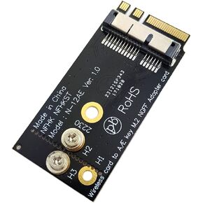 JSER BCM94360CS2 BCM943224PCIEBT2 Wireless Card to NGFF M.2 Key A/E-key Adapter