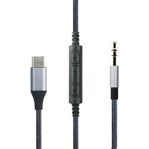 NewFantasia USB C to 3.5mm Audio Cable Compatible with Skullcandy Hesh Crusher Headphone, Remote Volume Mic Compatible with iphone 15/15 Plus/15 Pro, Compatible with iPad 10th/9th/Pro/Air/mini/