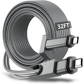 كابل Starlink 32FT/10M للقمر الصناعي Starlink المستطيل V2، كابل تمديد بديل مقاوم للماء لمجموعة Starlink Internet Kit Satellite V2 مع اتصال مستقر وسريع - رمادي in Kuwait