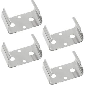 VAKTOK-4PCS Metal 9-Volt Battery Support clamp AA Double Battery Holder Fixing Clip AA Double Battery Holder Fixing Clip