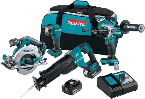 Makita XT454T 18V LXT® Lithium-Ion Brushless Cordless 4-Pc. Combo Kit (5.0Ah) in Saudi Arabia