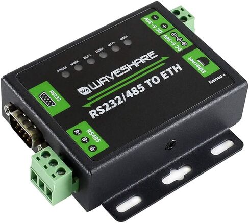 Waveshare Industrial RS232/RS485 to Ethernet Converter with Dual Serial Ports High-Speed Low-Power High-Stability Upgradable Easy to Communicate Between RS485 and RJ45 Port Ethernet in Saudi Arabia
