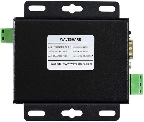 Waveshare Industrial RS232/RS485 to Ethernet Converter with Dual Serial Ports High-Speed Low-Power High-Stability Upgradable Easy to Communicate Between RS485 and RJ45 Port Ethernet in Saudi Arabia
