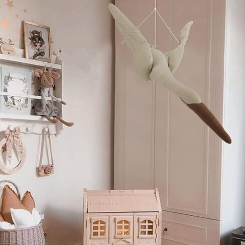 Yunnyp سوان جدار ديكور السقف شنقا سوان دمية محشوة رفيق النوم لغرفة مكتب سرير المحمول غرفة الحضانة ديكور in Kuwait