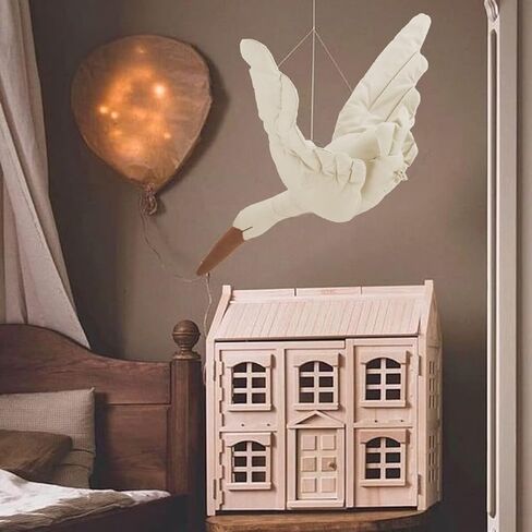 Yunnyp سوان جدار ديكور السقف شنقا سوان دمية محشوة رفيق النوم لغرفة مكتب سرير المحمول غرفة الحضانة ديكور in Kuwait