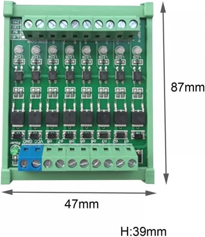 DONGKER 8-Channel PLC Amplifier Circuit Board,DC 3.3V/DC 5V Optocoupler Isolated Module PLC NPN Signal Converter in Saudi Arabia