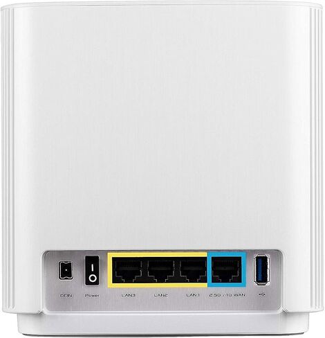 ASUS ZenWiFi Whole-Home Tri-band Mesh WiFi 6E System (ET8 3PK), Coverage up to 7,500 sq.ft, 6600Mbps, new 6GHz band, AiMesh, Lifetime Free Internet Security, Parental Control, EasySetup, Instant Guard in Saudi Arabia