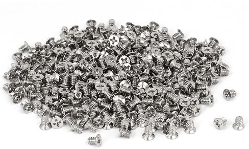 uxcell Computer PC Case 3.5" HDD 6#-32 Flat Phillips Head Hard Drive Screw Black 400pcs in Kuwait