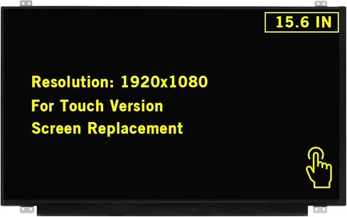 15.6" New Screen Replacement for Dell Inspiron 15 5570 P75F P75F001 FHD 1920x1080 40Pin Touch Screen LED LCD Display Panel in Saudi Arabia