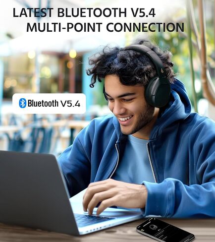 سماعات ايديفاير W830NB اللاسلكية فوق الاذن مع خاصية إلغاء الضوضاء النشطة 45 ديسيبل، وقت تشغيل 94 ساعة، صوت LDAC عالي الدقة، صوت مكاني، شحن سريع، اتصال متعدد النقاط، بلوتوث V5.4 - أسود in Kuwait