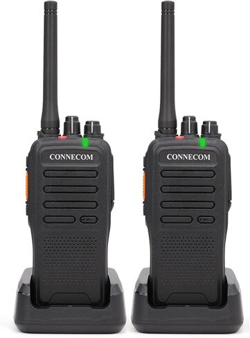 Long Range Digital & Analog Two Way Radios - CONNECOM Business Rechargeable 4W High Power Walkie Talkies Suitable for Commercial, Construction, Warehouse Worker, Industrial Factory GD100 2 Pack in Saudi Arabia