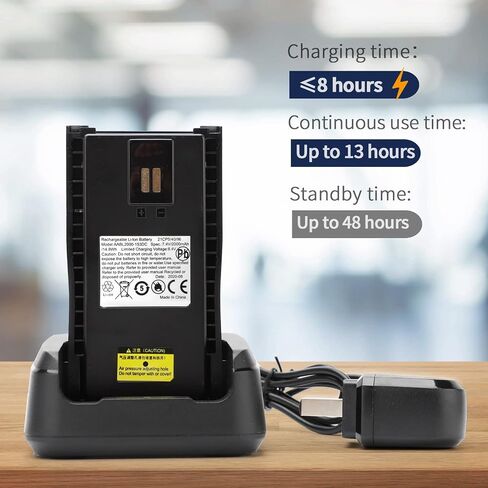 Long Range Digital & Analog Two Way Radios - CONNECOM Business Rechargeable 4W High Power Walkie Talkies Suitable for Commercial, Construction, Warehouse Worker, Industrial Factory GD100 2 Pack in Saudi Arabia