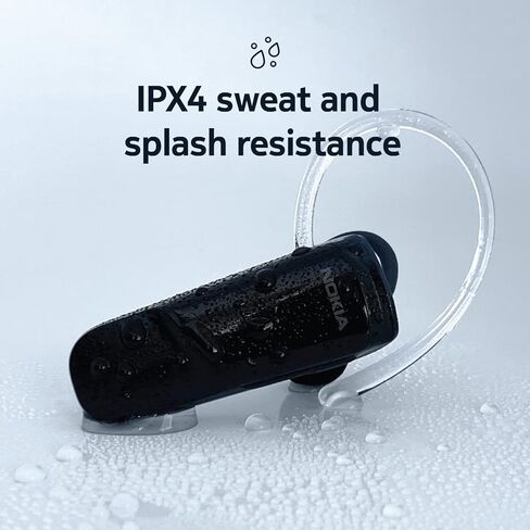 Nokia Clarity Solo Bud+ SB-501 - سماعة رأس بلوتوث لاسلكية بميكروفون مزدوج داخل الأذن - تصميم مقاوم للماء IPX4، وقت تشغيل لمدة 6 ساعات، إلغاء الضوضاء البيئية مع التقاط صوتي واضح in Kuwait