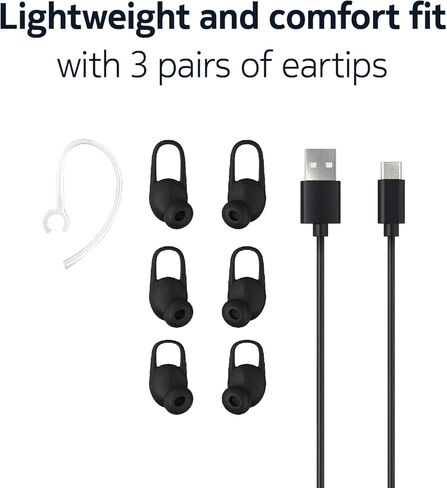 Nokia Clarity Solo Bud+ SB-501 - سماعة رأس بلوتوث لاسلكية بميكروفون مزدوج داخل الأذن - تصميم مقاوم للماء IPX4، وقت تشغيل لمدة 6 ساعات، إلغاء الضوضاء البيئية مع التقاط صوتي واضح in Kuwait