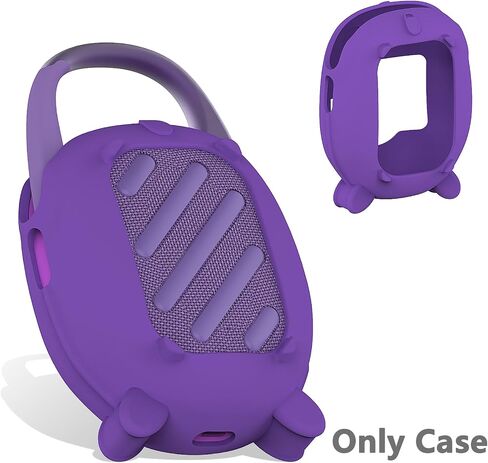 حافظة غطاء من السيليكون لمكبر صوت بلوتوث JBL Clip 5 Ultra Portable، ملحقات جلدية واقية لسماعات JBL Clip 5 Pro Sound Bluetooth Stand (جراب فقط) (أسود) in Kuwait