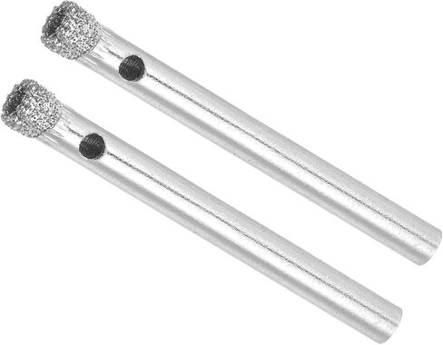 Diamond Hole Saws Drill Bits, 5mm / 3/16" Drilling Diameter, Serrated Nickel Plated Drill Bit - (Applications: for Glass Ceramic Tiles Marble Stone), 2-Pieces in Saudi Arabia