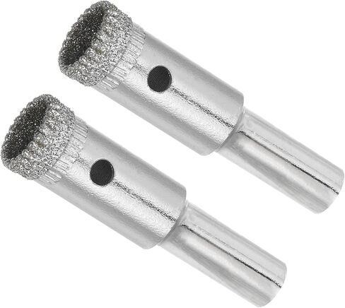 Diamond Hole Saws Drill Bits, 5mm / 3/16" Drilling Diameter, Serrated Nickel Plated Drill Bit - (Applications: for Glass Ceramic Tiles Marble Stone), 2-Pieces in Saudi Arabia