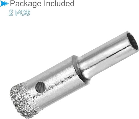 Diamond Hole Saws Drill Bits, 5mm / 3/16" Drilling Diameter, Serrated Nickel Plated Drill Bit - (Applications: for Glass Ceramic Tiles Marble Stone), 2-Pieces in Saudi Arabia