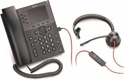 Poly Blackwire 3310 Wired Headset (Plantronics) – Flexible Microphone Boom – Monaural Design - Connect to PC/Mac via USB-C or USB-A - Certified for Microsoft Teams - Amazon Exclusive in Saudi Arabia