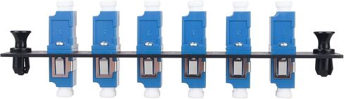 12 Fibers LC to LC Duplex Single Mode Fiber Patch Panel with 6 pcs LC/LC UPC Duplex Singlemode Fiber Optic Coupler Adapters Connector, 4pcs in Saudi Arabia
