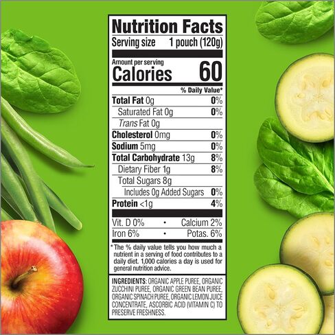 Happy Tot Organics Stage 4 Baby Food Pouches, Gluten Free, Vegan Snack, Love My Veggies, Fruit & Veggie Puree, Variety Pack, 4.22 Ounce (Pack of 16) in Saudi Arabia