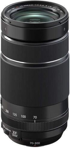 Fujifilm XF 70-300mm f/4-5.6 R LM OIS WR Lens, Black, Bundle with 67mm Digital Essentials Filter Kit and 19x19 Lens Wrap in Saudi Arabia