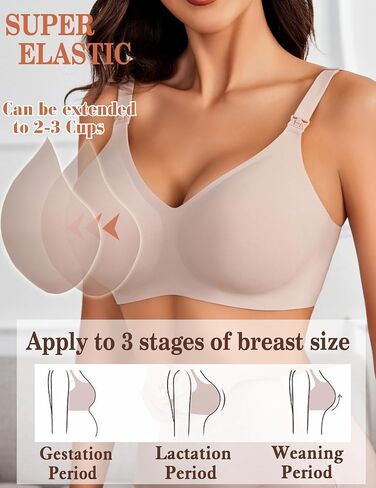 Avidlove Women's Seamless Bras Nursing Bras for Breastfeeding Tshirt Everyday Bra in Saudi Arabia