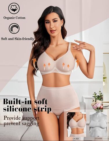 Avidlove Women's Seamless Bras Nursing Bras for Breastfeeding Tshirt Everyday Bra in Saudi Arabia
