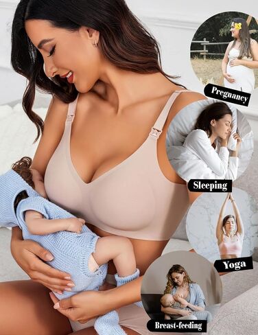 Avidlove Women's Seamless Bras Nursing Bras for Breastfeeding Tshirt Everyday Bra in Saudi Arabia