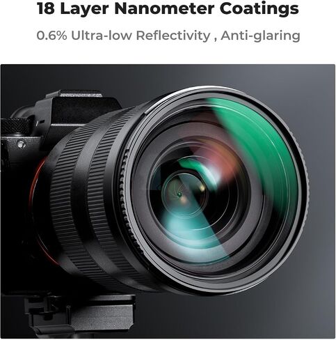 K&F Concept 95mm MC UV Lens Protection Filter with Lens Cap Optical Glass Ultra Slim 18 Multi-Layer Coatings Camera Lens UV Filter (K-Series) in Saudi Arabia
