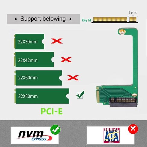chenyang ROG Ally Gaming Internal M.2 NVME M-Key 2230 to 2280mm SSD Upgrade Extension Adapter in Saudi Arabia