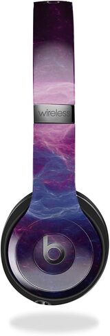Carbon Fiber Skin Compatible with Beats Solo 4 - Aqua Swirl - Premium 3M Vinyl Protective Wrap Decal Cover - Easy to Apply | Crafted in The USA by MightySkins in Saudi Arabia