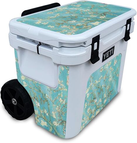 Carbon Fiber Skin Compatible with Yeti Roadie 32 Wheeled Cooler - Almond Blossom - Premium 3M Vinyl Protective Wrap Decal Cover - Easy to Apply | Crafted in The USA by MightySkins in Saudi Arabia
