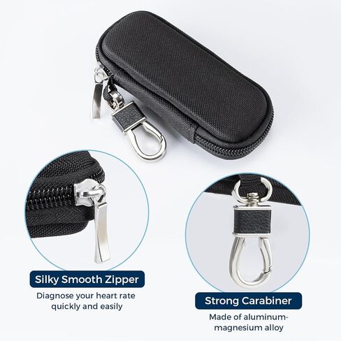 حافظة CoBak لجهاز AliveCor Kardia Mobile ECG/for KardiaMobile 6L لأجهزة Apple وAndroid - حافظة فقط (قماش أكسفورد أسود) in Kuwait