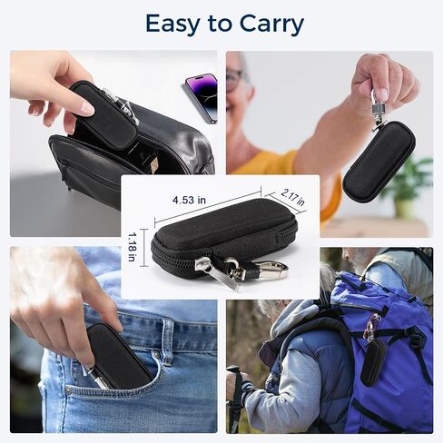 حافظة CoBak لجهاز AliveCor Kardia Mobile ECG/for KardiaMobile 6L لأجهزة Apple وAndroid - حافظة فقط (قماش أكسفورد أسود) in Kuwait