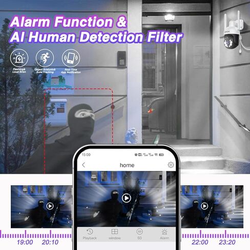 5MP Wireless Security Camera System, 4pcs 5G/2.4GHz WiFi CKK cameras outdoor waterproof with night vision, 2-Way Audio,Plug & Play, 2-Way Audio,AI Motion Detection(1TB Hard Drive) in Saudi Arabia