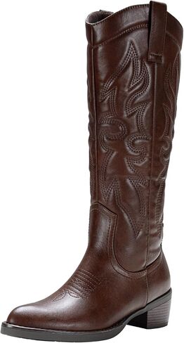 Vepose Women's 9810 Tall Cowboy Boots Knee High Cowgirl Boots for Women in Kuwait