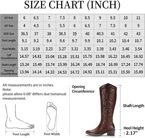 Vepose Women's 9810 Tall Cowboy Boots Knee High Cowgirl Boots for Women in Kuwait