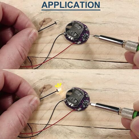 10PCS Lilypad Coin Cell Battery Holder CR2032 with Small Toggle Switches Battery Mount Module Without Battery for Arduino, with 24AWG Cable in Saudi Arabia