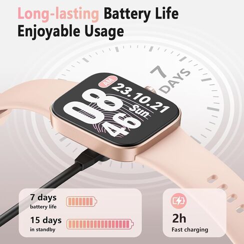 ASWEE Smart Watch (Answer/Dial Call),Fitness Tracker with 1.85" TFT Display,Multiple Sport Modes Smartwatch with Heart Rate Blood Oxygen and Sleep Monitor,IP68 Waterproof Smart Watches for Men Women in Saudi Arabia