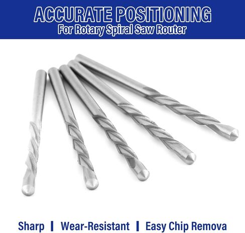 100 Pcs Drywall Bit Drywall Guide Point Cutting Bits Diameter Drywall Router Bits Drywall Tools, Cutting Drywall, for Use with Spiral Saw (1/8") in Saudi Arabia