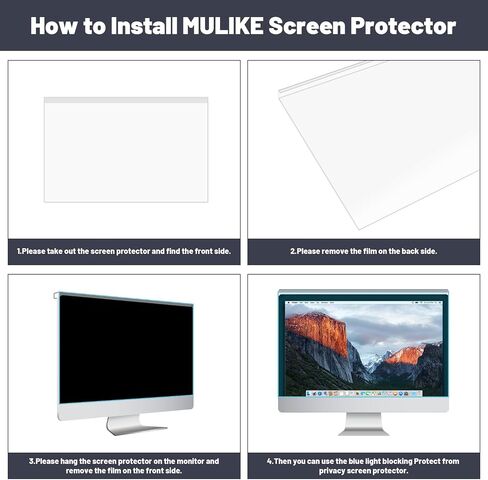 Hanging type Laptop Privacy Screen 14 inch for 16:9 Computer Monitor, 14" Removable Anti Glare Protector Blue Light Filter Shield Compatible with Lenovo Hp Dell Acer Asus Thinkpad Envy Xps in Saudi Arabia