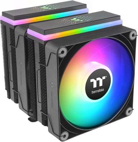 Thermaltake ASTRIA 600 ARGB CPU Cooler, Comaptible with latest Intel LGA 1700 and AMD AM5 CPU, Dual Tower, 265W TDP cooling power, CL-P121-CA12SW-A in Saudi Arabia
