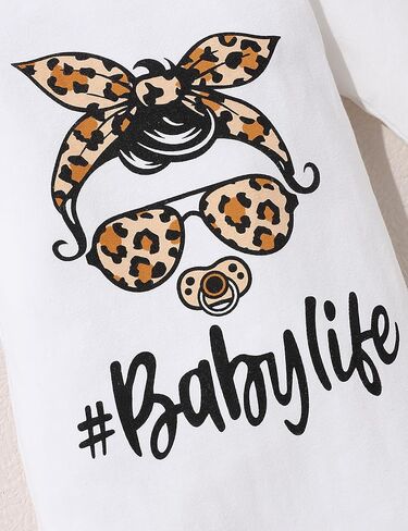 Baby Girl Clothes Long Sleeve Little Sister Print Romper 3Pcs Cute Baby Girl Outfit in Saudi Arabia