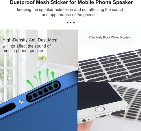 Anti Dust Plug Kit Compatible with iPhone 11/12/13/X/Xs Max/XR and More, Dustproof Maintenance Kit for iPhone, Come with Phone Port Cover Cap Phone Speaker Anti-Dust Mesh Sticker and Other in Kuwait