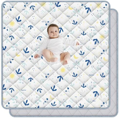Baby Play Mat for Floor,50"×50"Thick Soft Playpen Mat,One-Piece Play Mats for Babies and Toddlers Infants Kids,Washable Cushioned Baby Matt for Playing in Saudi Arabia