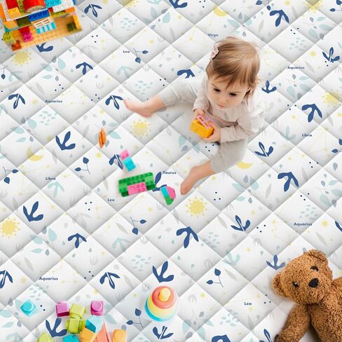 Baby Play Mat for Floor,50"×50"Thick Soft Playpen Mat,One-Piece Play Mats for Babies and Toddlers Infants Kids,Washable Cushioned Baby Matt for Playing in Saudi Arabia