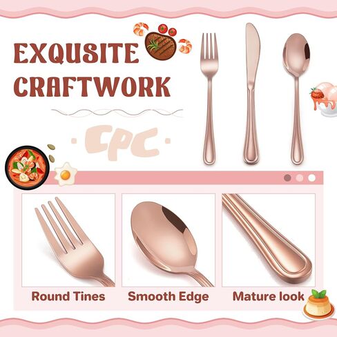 HaWare 12-Piece Kids Silverware, Stainless Steel Toddler Utensils Flatware Set, Preschooler Eating Utensils Includes 4 Spoons 4 Forks 4 Knives, Metal Children Cutlery for Home School, Mirror Finished in Saudi Arabia